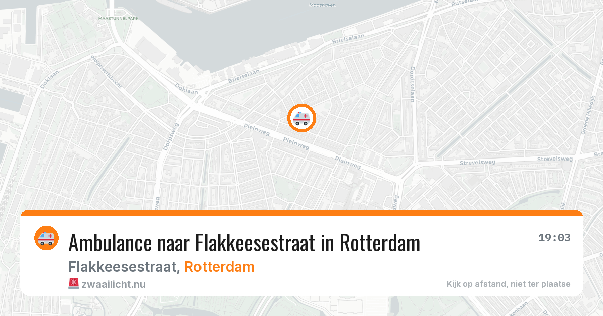 Ambulance naar Flakkeesestraat in Rotterdam — 12 jul 2026