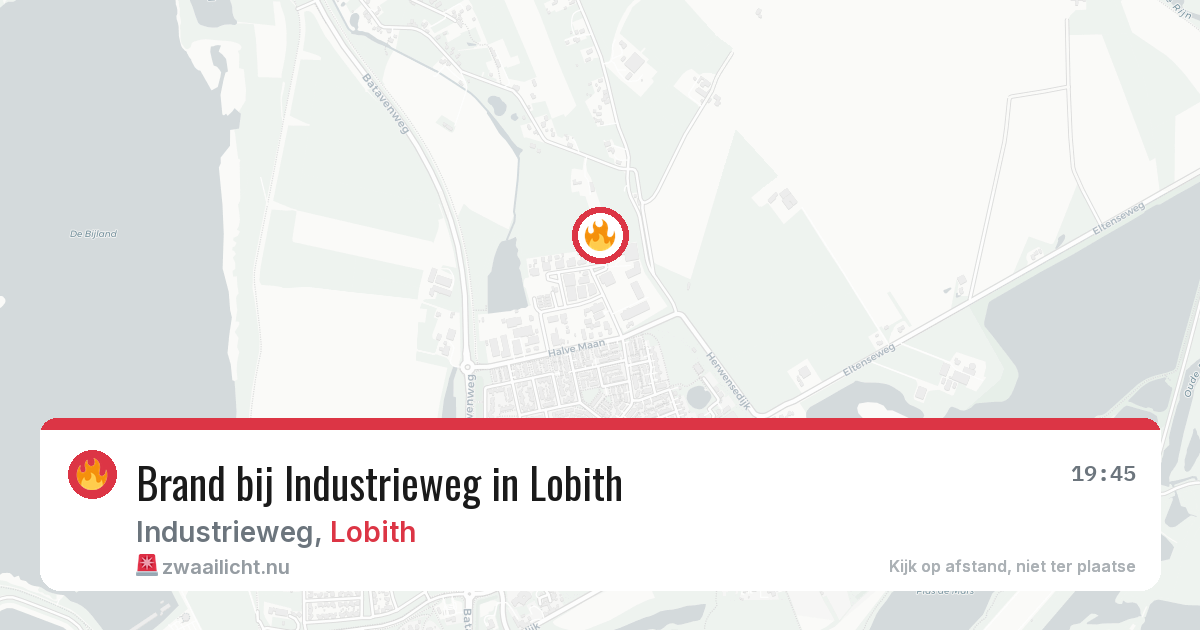 Brand bij Industrieweg in Lobith — 4 mei 2026