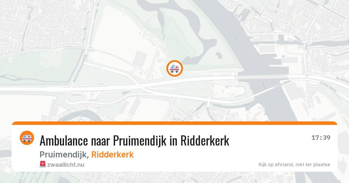 Ambulance naar Pruimendijk in Ridderkerk — 20 mrt 2026