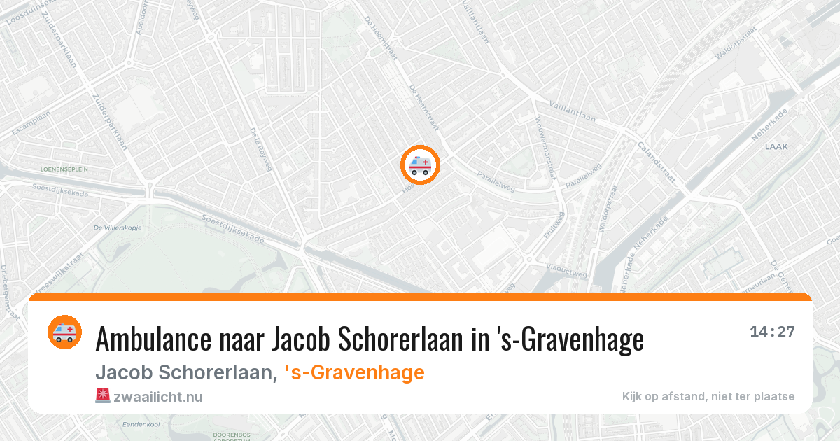 Ambulance naar Jacob Schorerlaan in 's-Gravenhage — 28 mei 2026