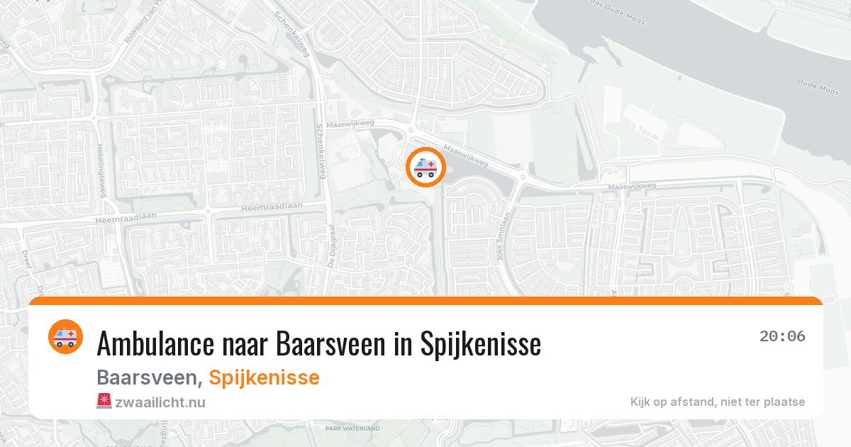 Ambulance naar Baarsveen in Spijkenisse — 19 mrt 2026