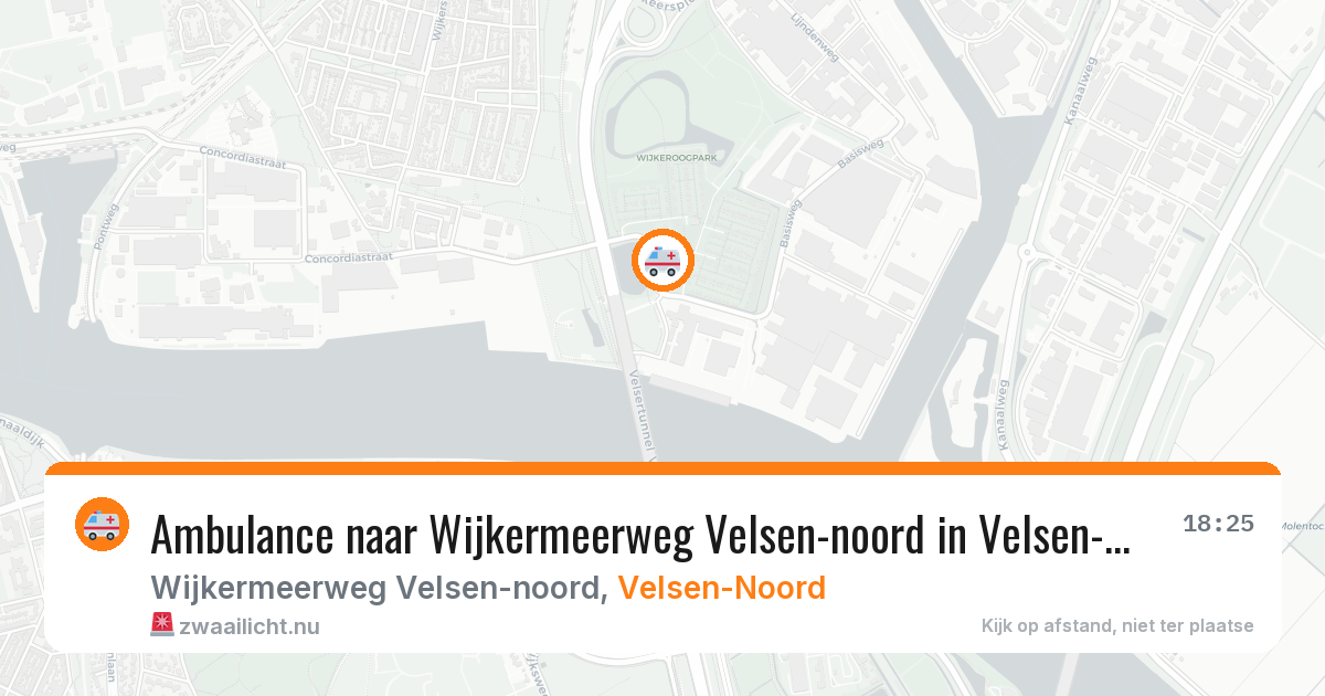 Ambulance naar Wijkermeerweg Velsen-noord in Velsen-Noord — 11 mei 2026