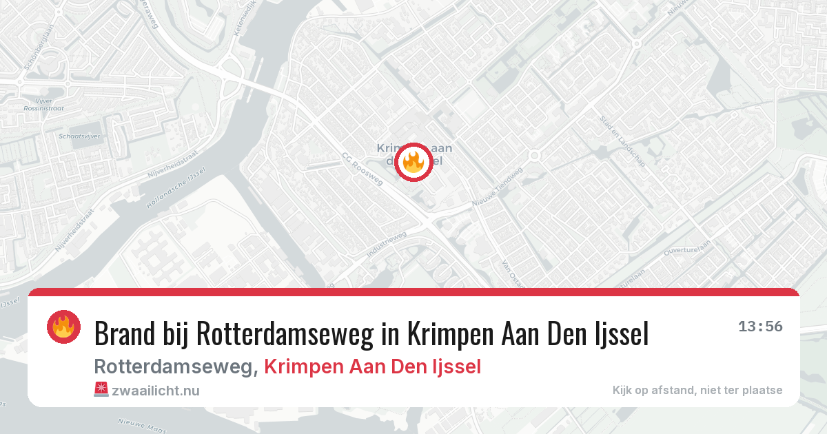 Brand bij Rotterdamseweg in Krimpen Aan Den Ijssel — 17 jul 2026