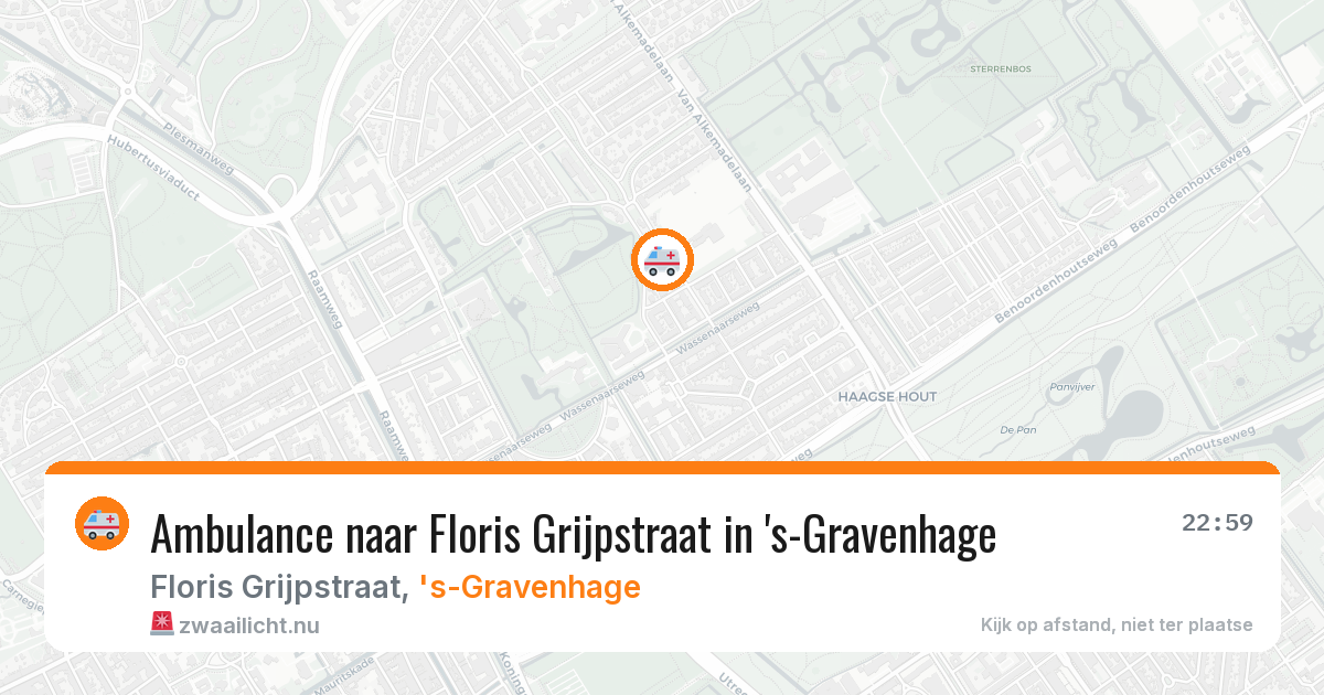 Ambulance naar Floris Grijpstraat in 's-Gravenhage — 12 jul 2026