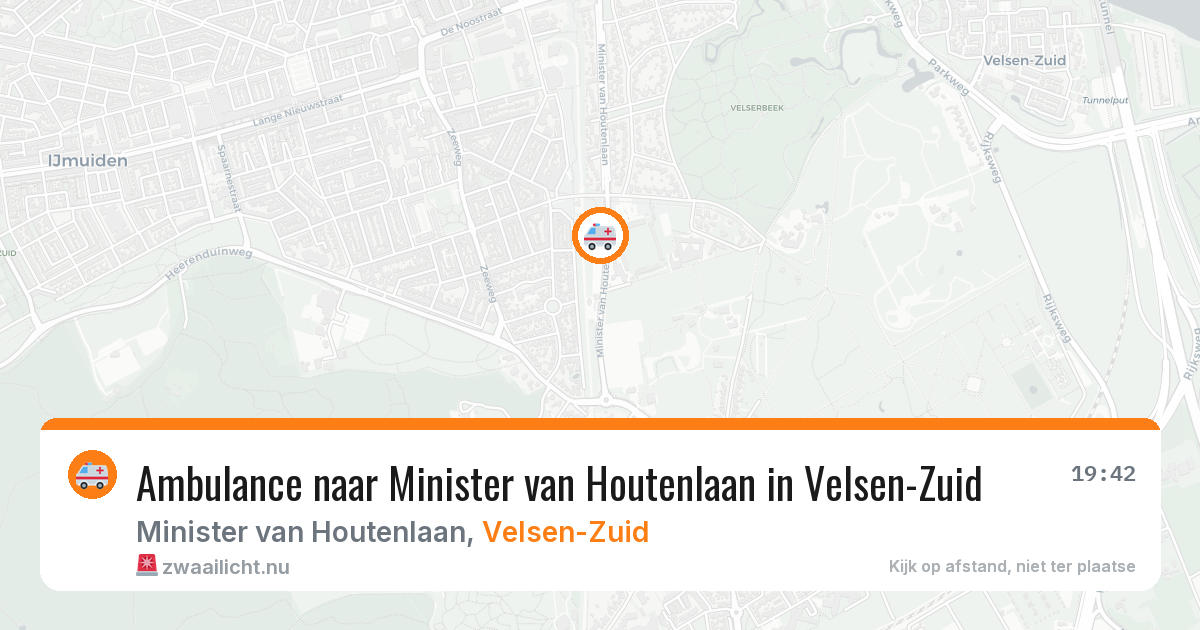 Ambulance naar Minister van Houtenlaan in Velsen-Zuid — 18 mei 2026