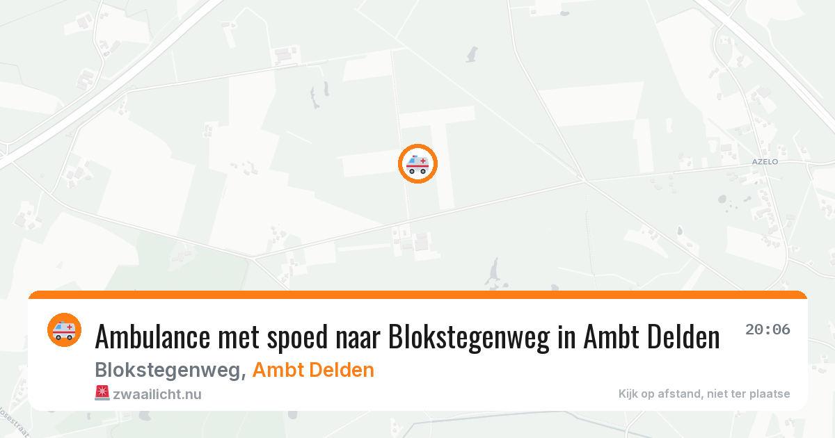 Ambulance met spoed naar Blokstegenweg in Ambt Delden — 11 mei 2026