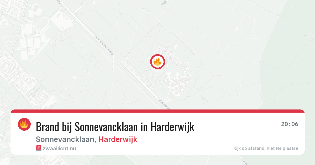 Brand bij Sonnevancklaan in Harderwijk — 18 mei 2026