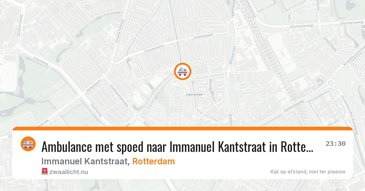 Ambulance met spoed naar Immanuel Kantstraat in Rotterdam — 17 mei 2026