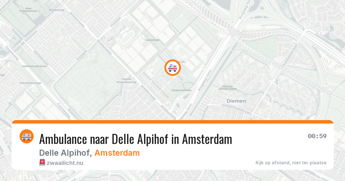 Ambulance naar Delle Alpihof in Amsterdam — 27 mei 2026