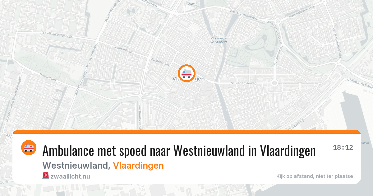 Ambulance met spoed naar Westnieuwland in Vlaardingen — 2 mei 2026