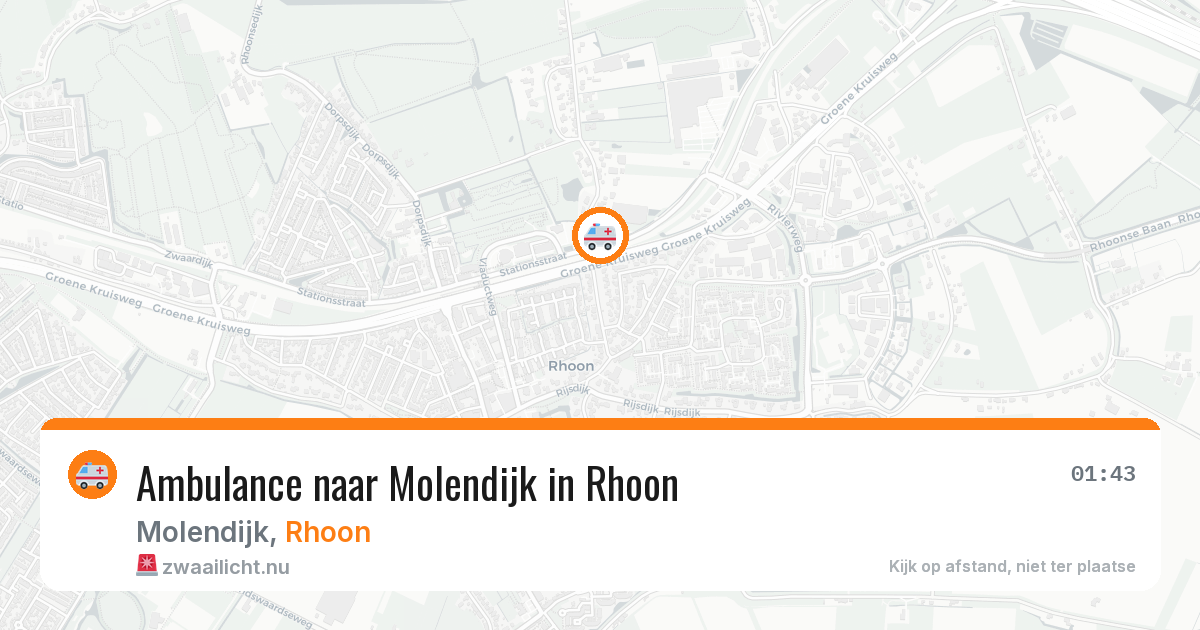 Ambulance naar Molendijk in Rhoon — 18 jul 2026