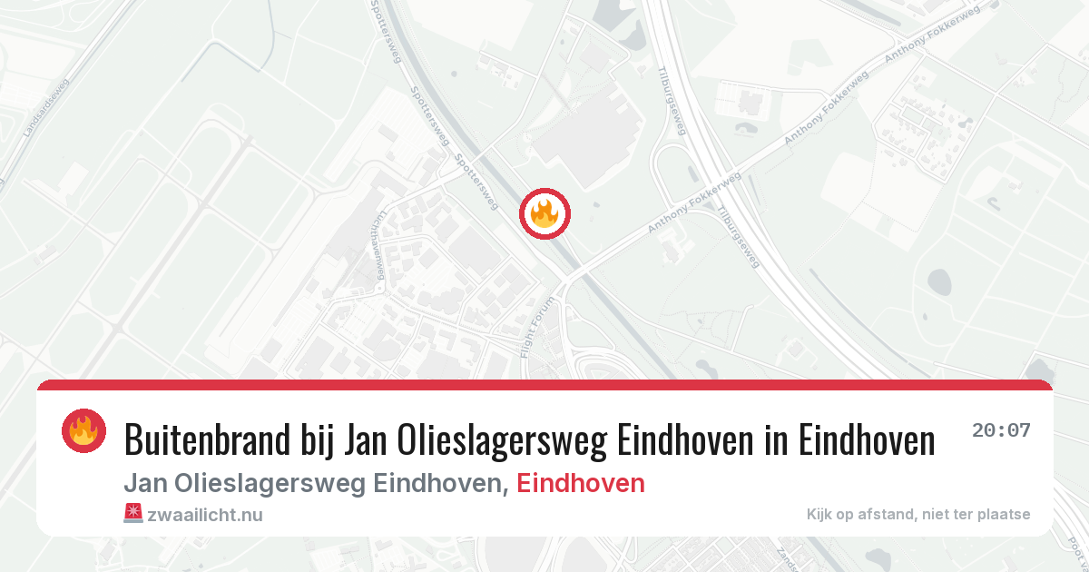 Buitenbrand bij Jan Olieslagersweg Eindhoven in Eindhoven — 28 mrt 2026