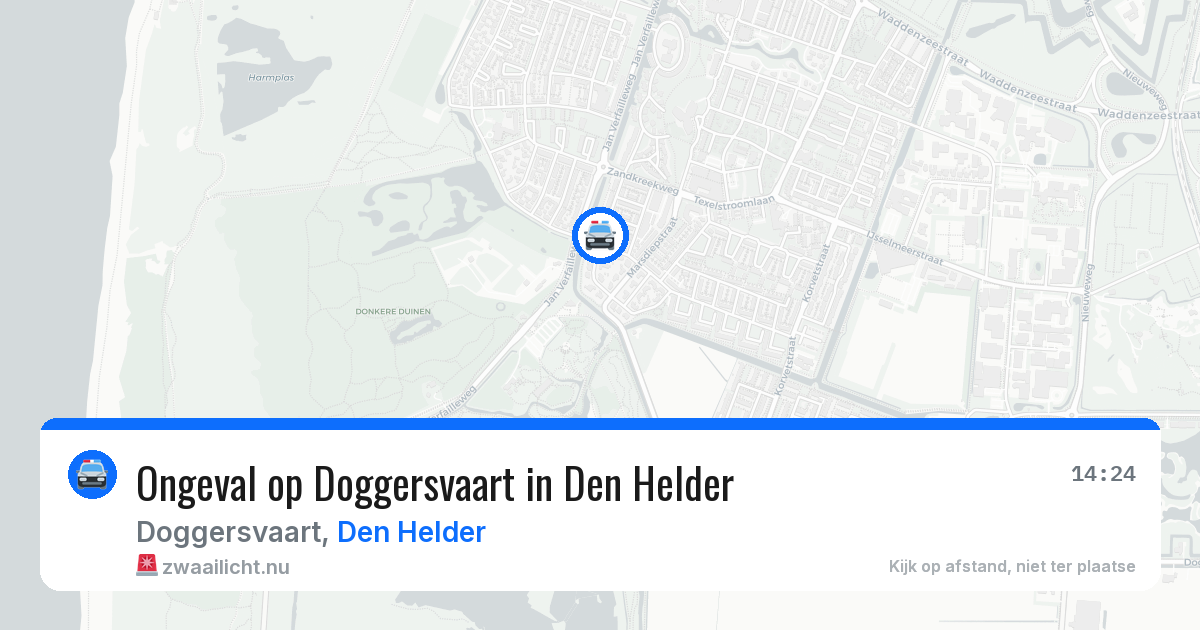 Ongeval op Doggersvaart in Den Helder — 1 apr 2026