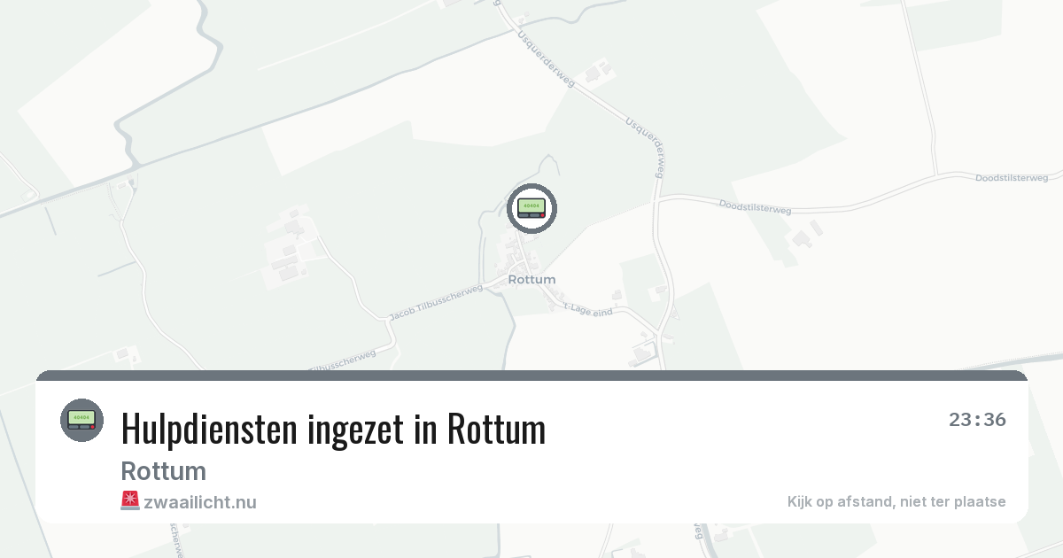 Hulpdiensten ingezet in Rottum — 21 feb 2026 | 🚨 Zwaailicht.nu