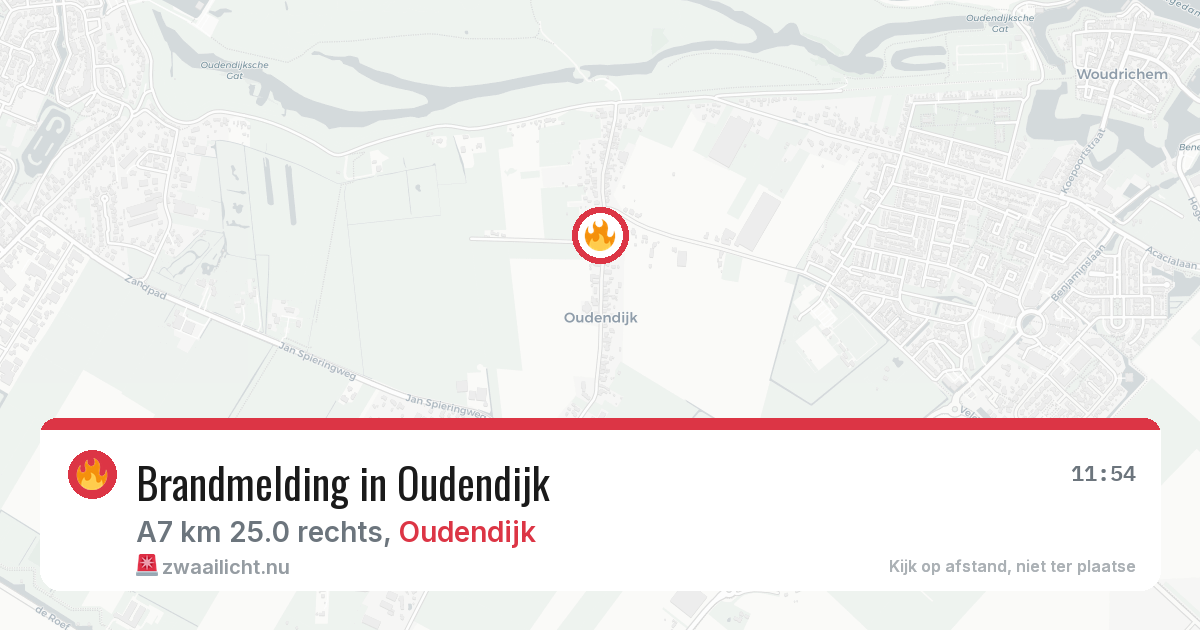 Brandmelding in Oudendijk — 28 mei 2026