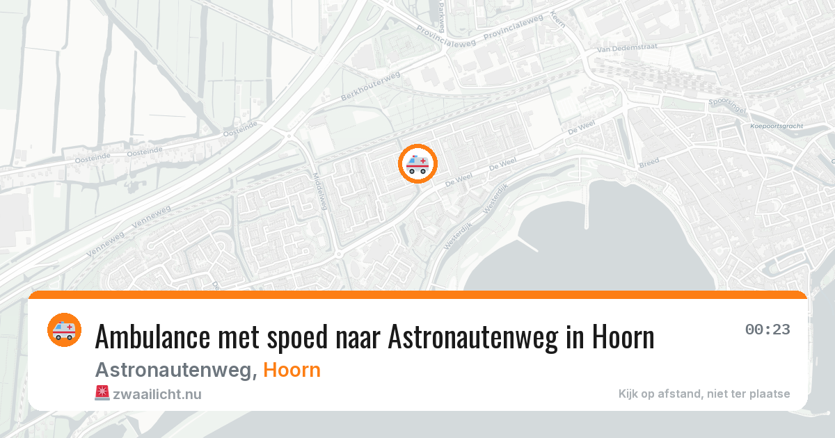 Ambulance met spoed naar Astronautenweg in Hoorn — 3 mei 2026
