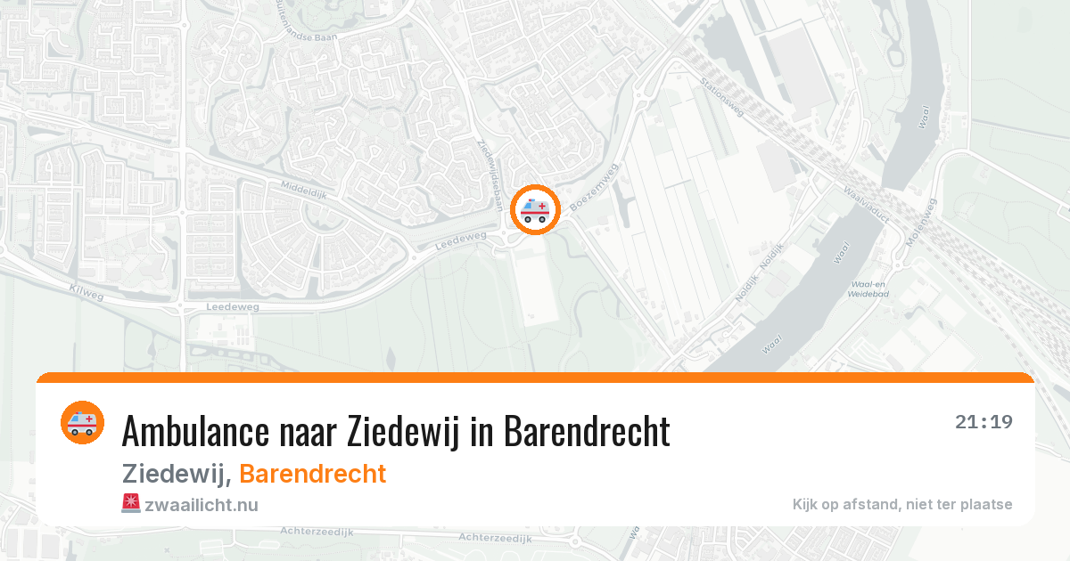 Ambulance naar Ziedewij in Barendrecht — 16 jul 2026