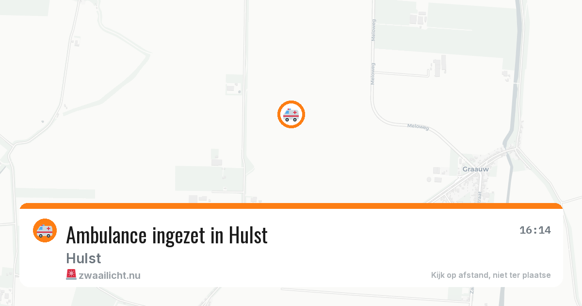 Ambulance ingezet in Hulst — 13 mei 2026