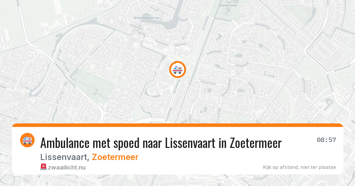 Ambulance met spoed naar Lissenvaart in Zoetermeer — 5 jun 2026