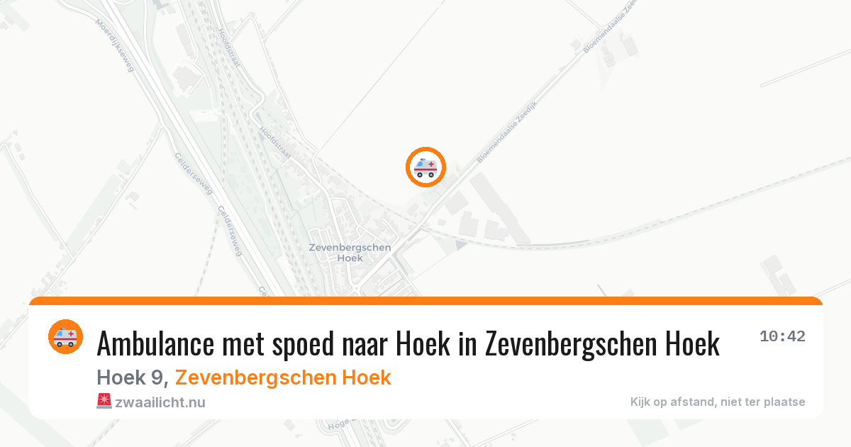 Ambulance met spoed naar Hoek in Zevenbergschen Hoek — 27 mei 2026
