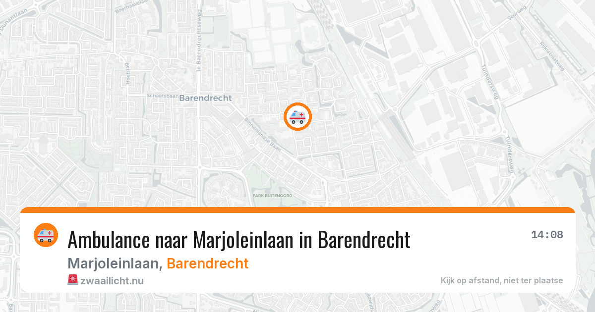 Ambulance naar Marjoleinlaan in Barendrecht — 13 jul 2026