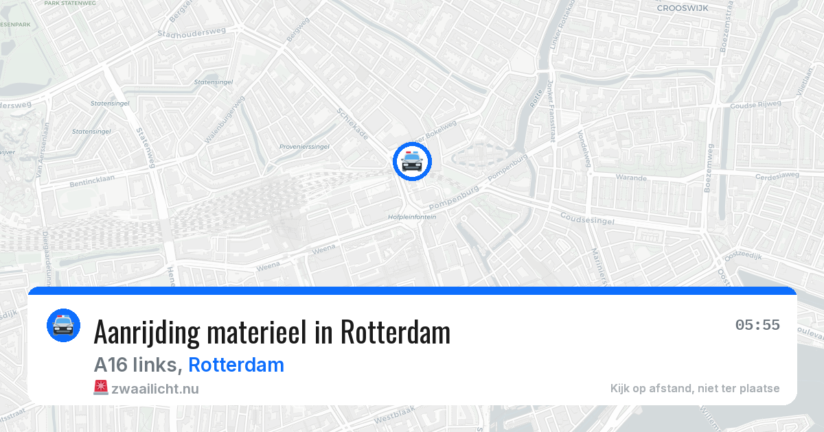 Aanrijding materieel in Rotterdam — 25 mei 2026
