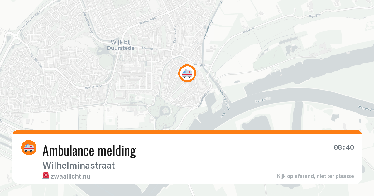 Ambulance melding — 24 jul 2026