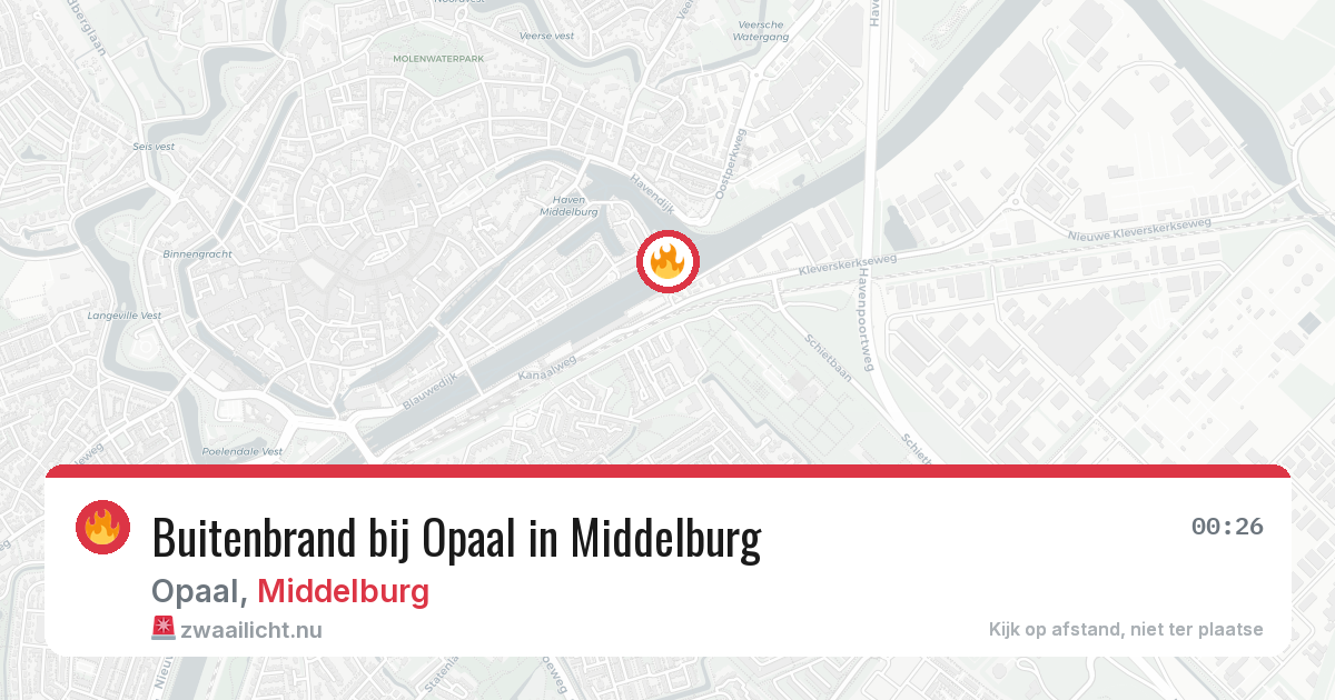 Buitenbrand bij Opaal in Middelburg — 27 mei 2026