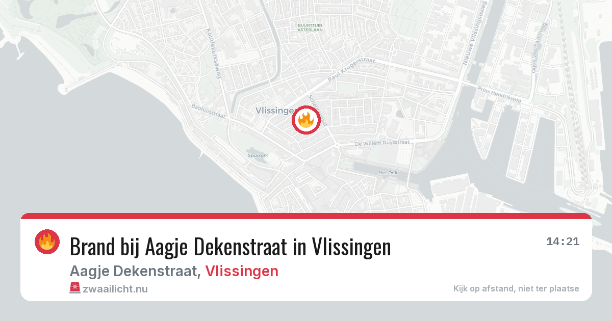 Brand bij Aagje Dekenstraat in Vlissingen — 16 jul 2026