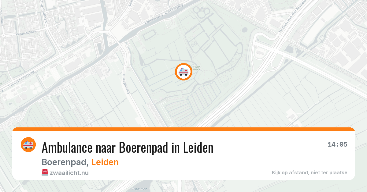 Ambulance naar Boerenpad in Leiden — 25 jul 2026