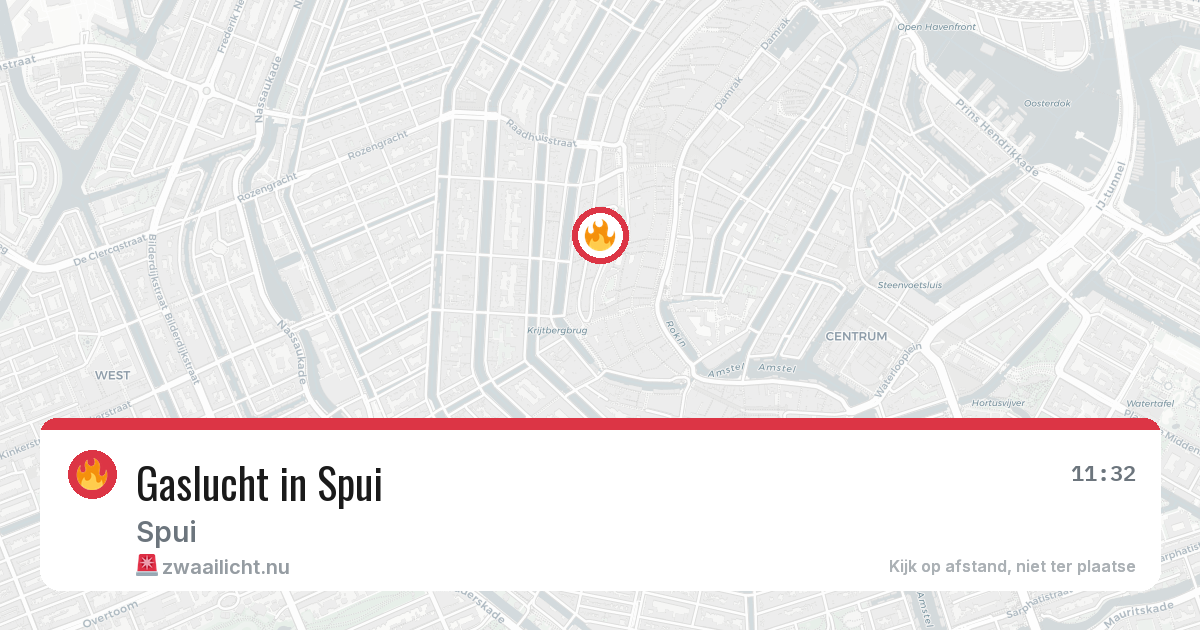 Gaslucht in Spui — 15 apr 2026