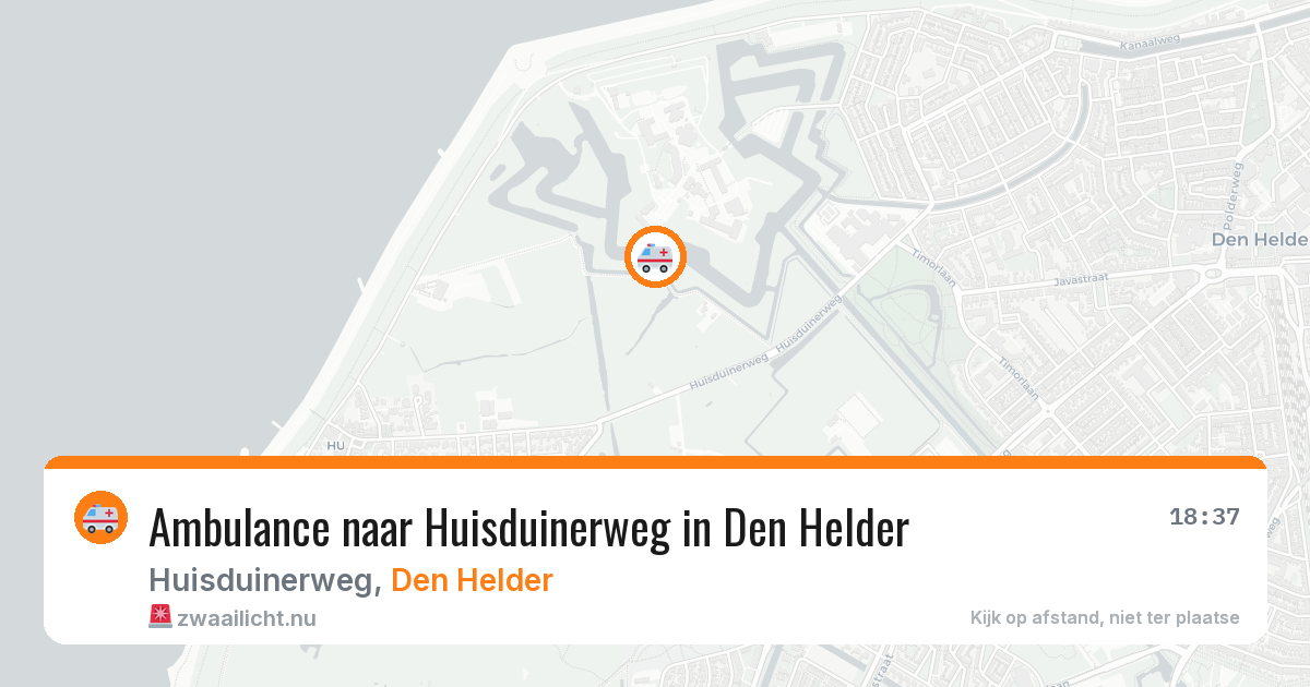 Ambulance naar Huisduinerweg in Den Helder — 14 mrt 2026
