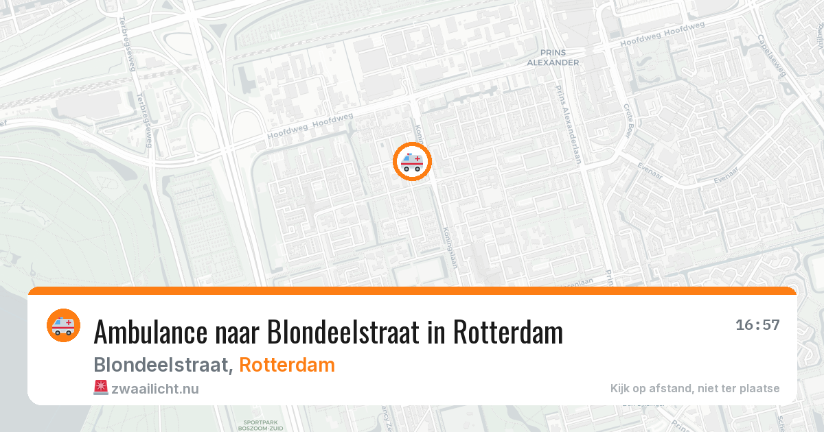 Ambulance naar Blondeelstraat in Rotterdam — 3 jun 2026