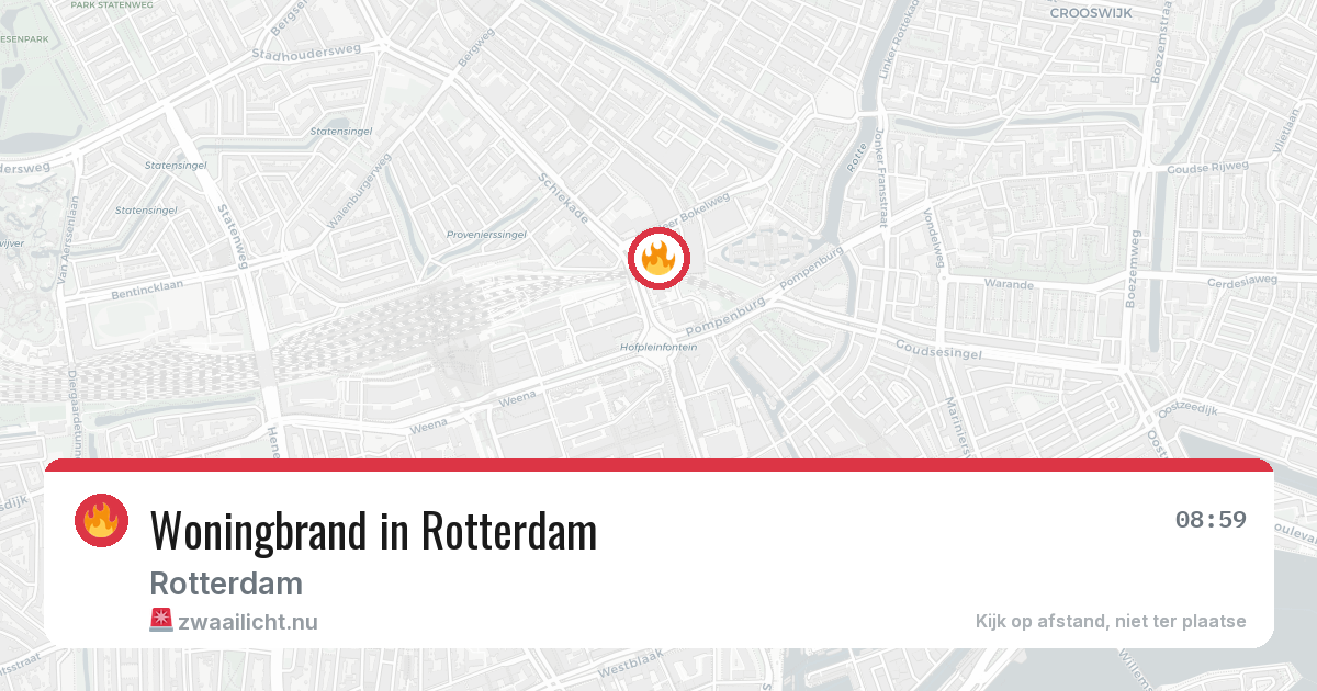 Woningbrand in Rotterdam — 9 mei 2026
