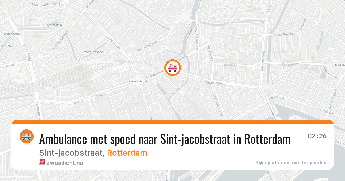Ambulance met spoed naar Sint-jacobstraat in Rotterdam — 5 jun 2026