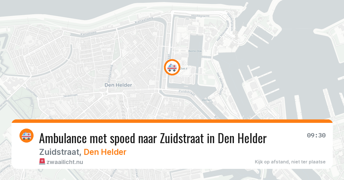 Ambulance met spoed naar Zuidstraat in Den Helder — 12 mei 2026