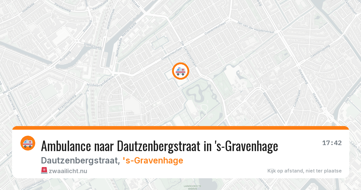 Ambulance naar Dautzenbergstraat in 's-Gravenhage — 24 jul 2026
