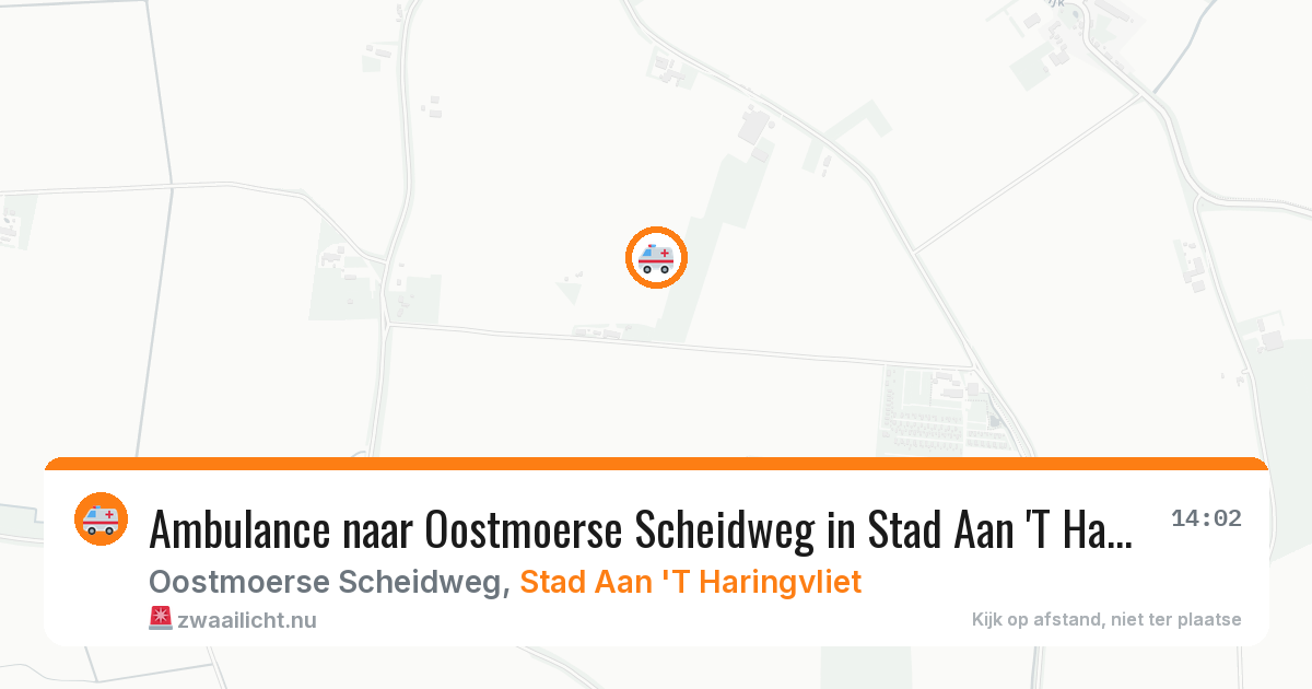 Ambulance naar Oostmoerse Scheidweg in Stad Aan 'T Haringvliet — 1 jun 2026