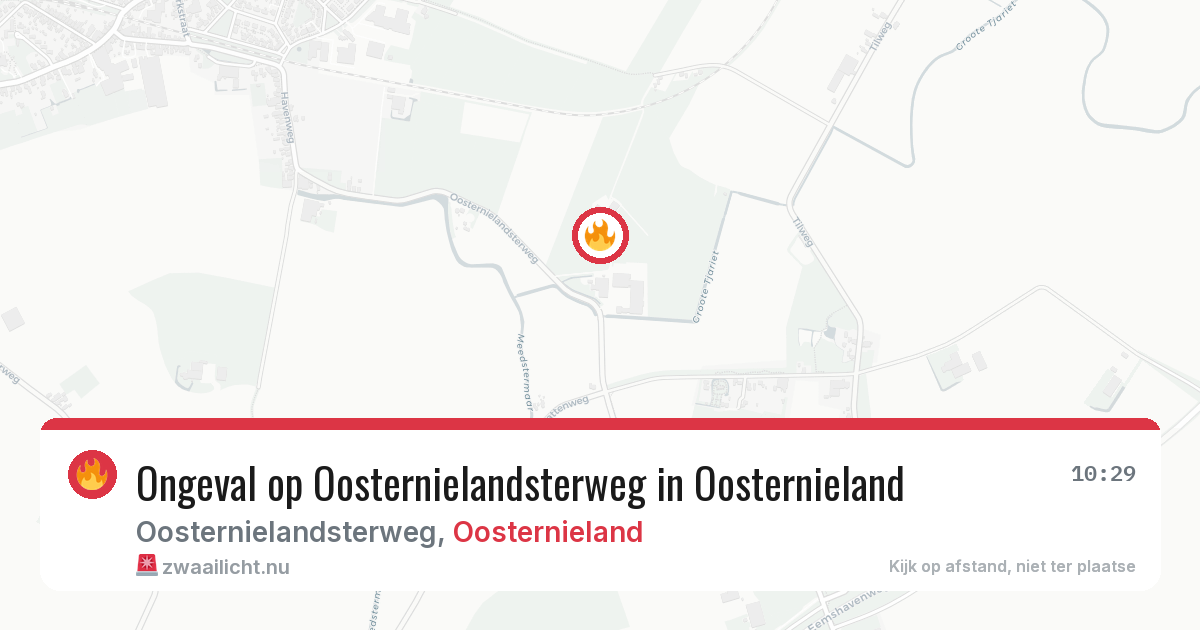 Ongeval op Oosternielandsterweg in Oosternieland — 13 jul 2026