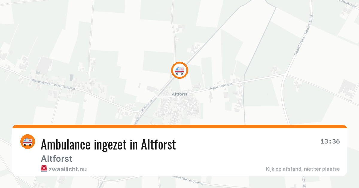 Ambulance ingezet in Altforst — 16 feb 2026