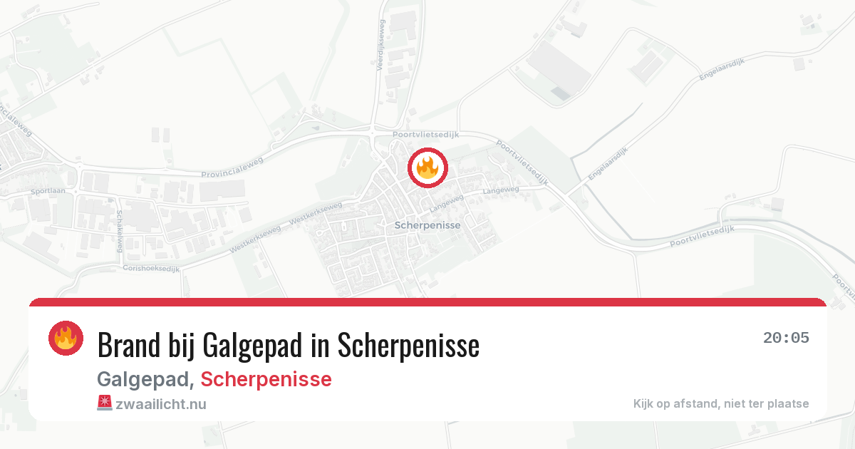 Brand bij Galgepad in Scherpenisse — 16 jul 2026
