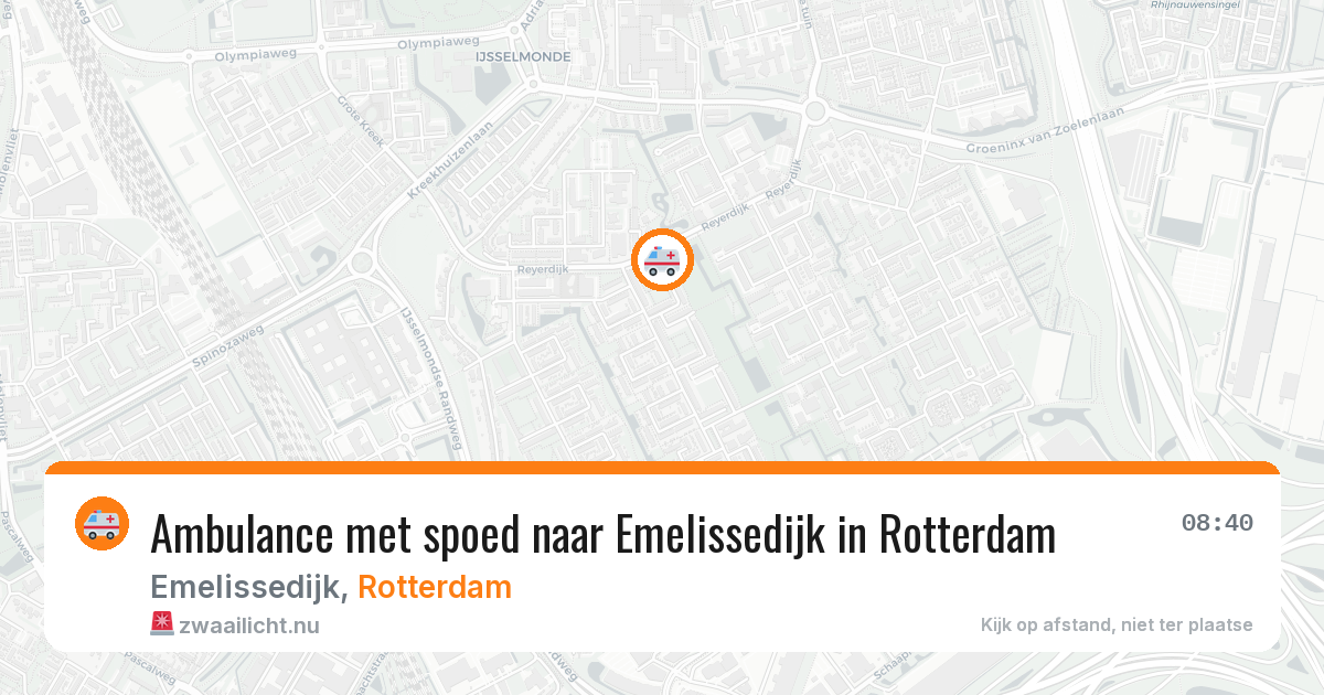 Ambulance met spoed naar Emelissedijk in Rotterdam — 26 jul 2026