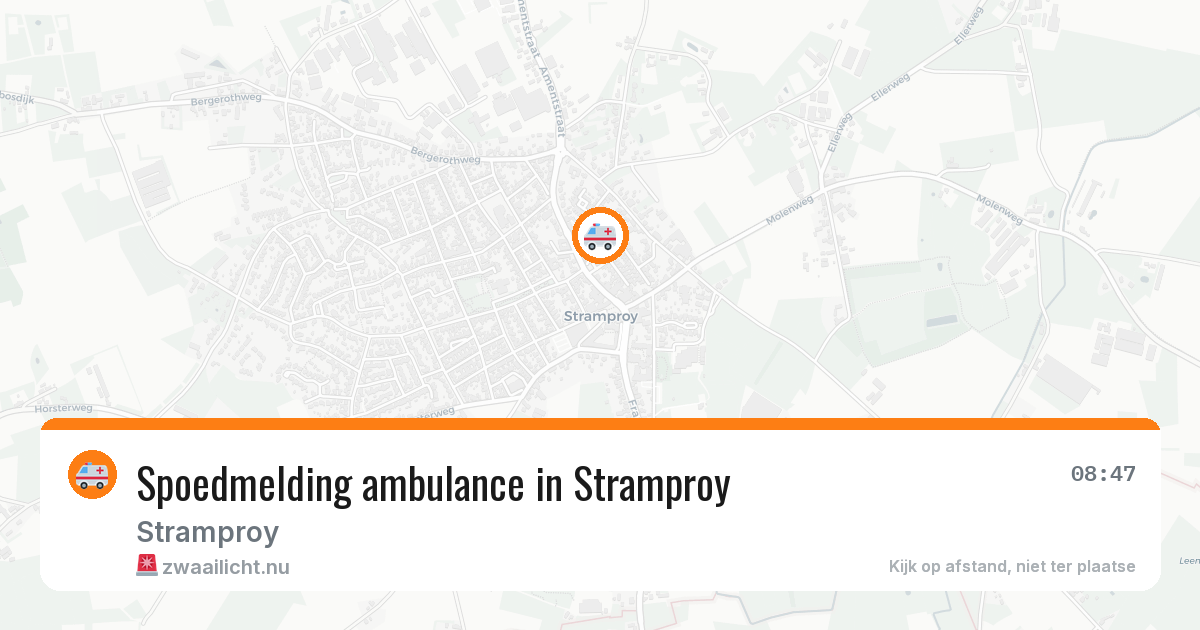 Spoedmelding ambulance in Stramproy — 12 feb 2026
