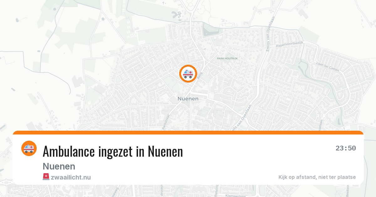 Ambulance ingezet in Nuenen — 11 jul 2026