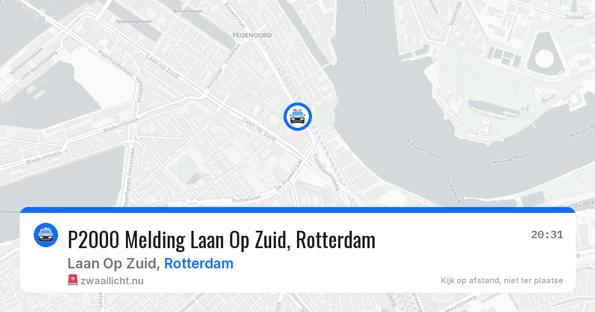 P2000 Melding Laan Op Zuid, Rotterdam — 12 mei 2026