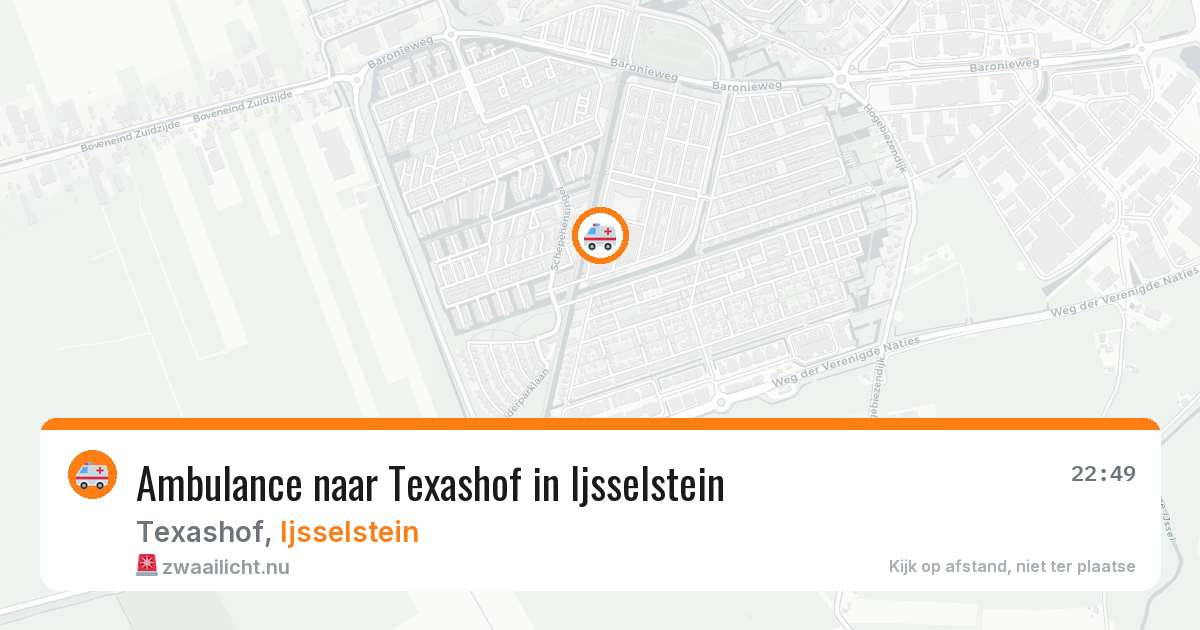 Ambulance naar Texashof in Ijsselstein — 8 mrt 2026