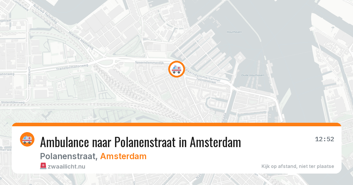 Ambulance naar Polanenstraat in Amsterdam — 18 jul 2026