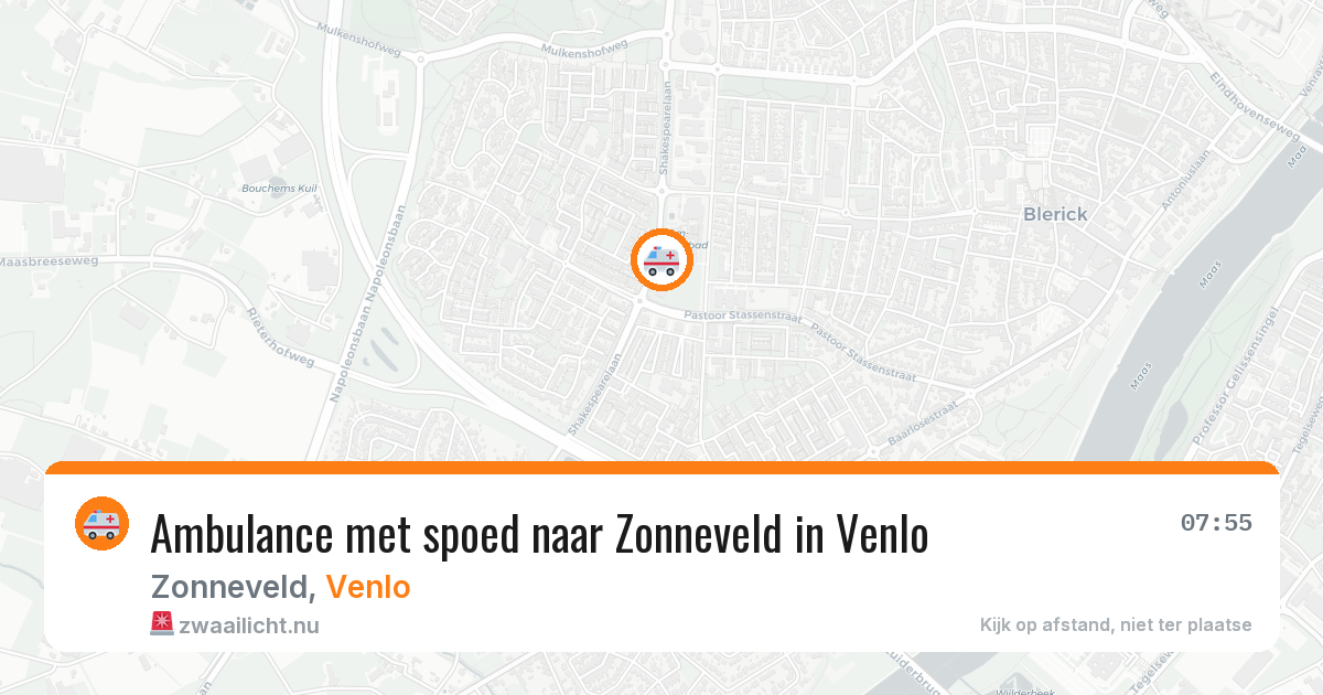 Ambulance met spoed naar Zonneveld in Venlo — 14 jul 2026