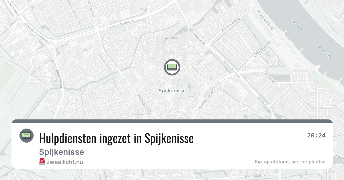 Hulpdiensten ingezet in Spijkenisse — 16 jul 2026 | 🚨 Zwaailicht.nu