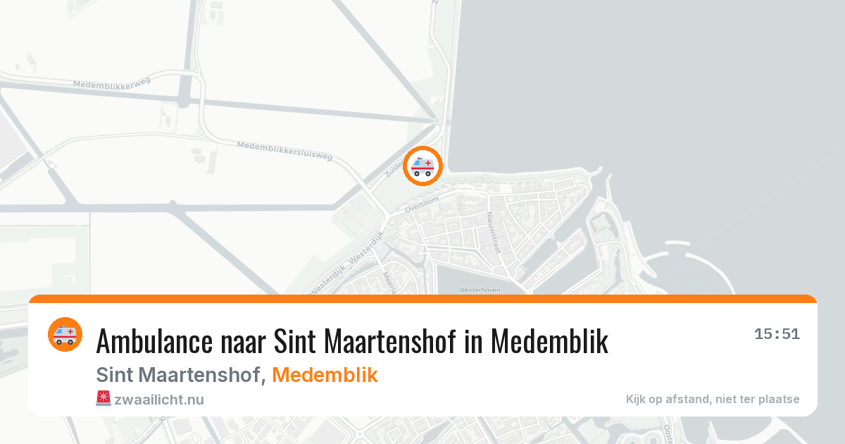 Ambulance naar Sint Maartenshof in Medemblik — 6 mei 2026